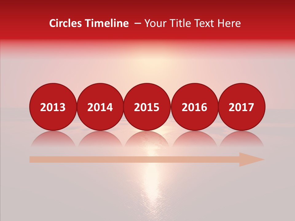 Peaceful Landscape Sunset PowerPoint Template