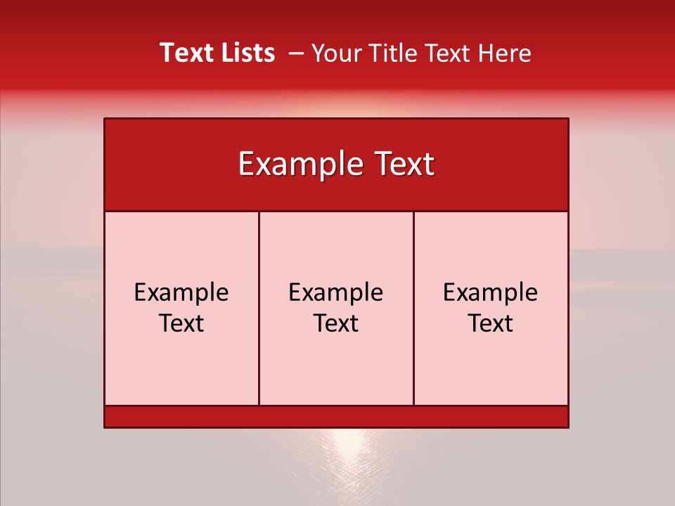 Peaceful Landscape Sunset PowerPoint Template