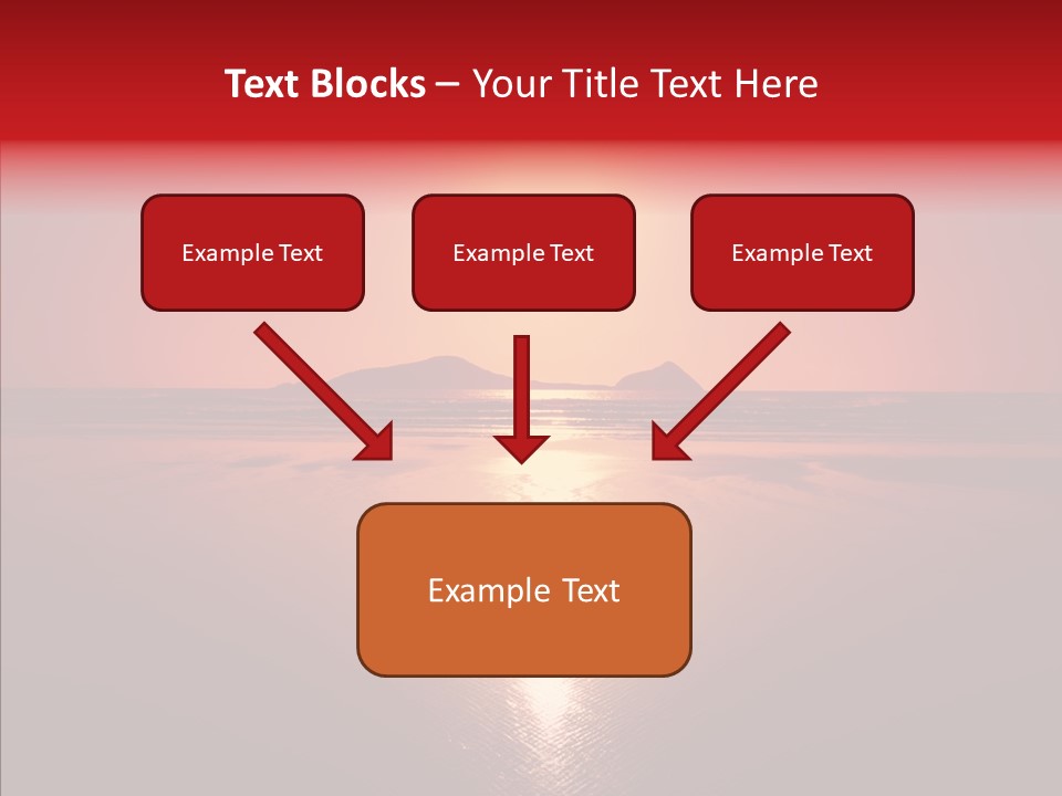 Peaceful Landscape Sunset PowerPoint Template