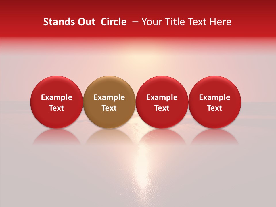 Peaceful Landscape Sunset PowerPoint Template