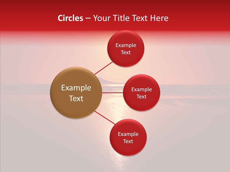 Peaceful Landscape Sunset PowerPoint Template