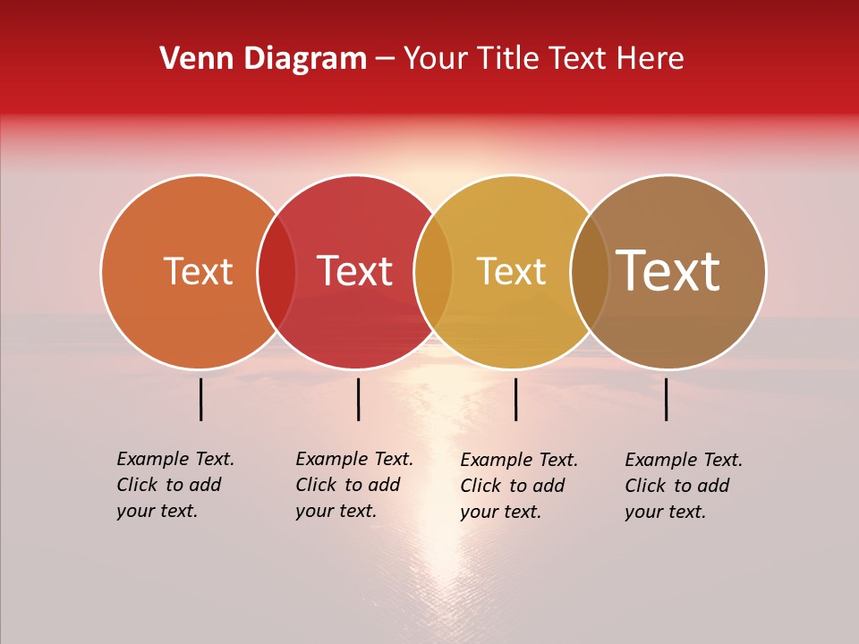 Peaceful Landscape Sunset PowerPoint Template