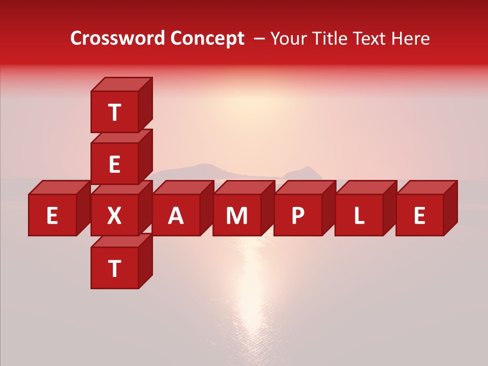 Peaceful Landscape Sunset PowerPoint Template
