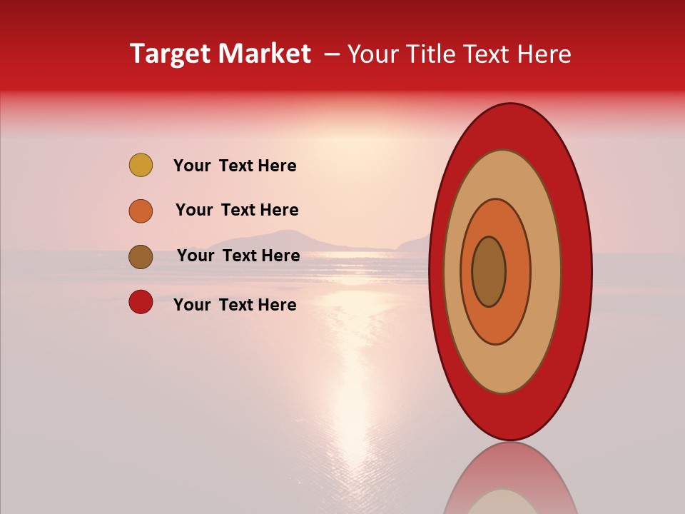 Peaceful Landscape Sunset PowerPoint Template