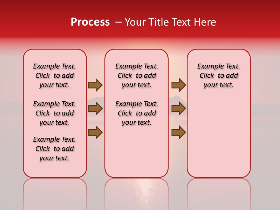 Peaceful Landscape Sunset PowerPoint Template