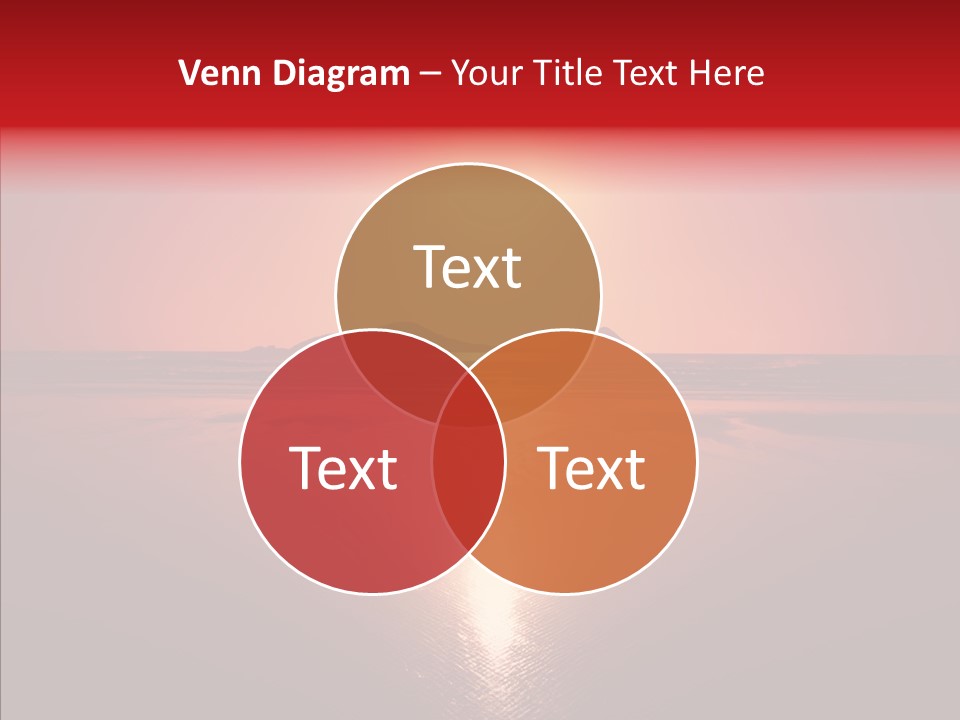 Peaceful Landscape Sunset PowerPoint Template