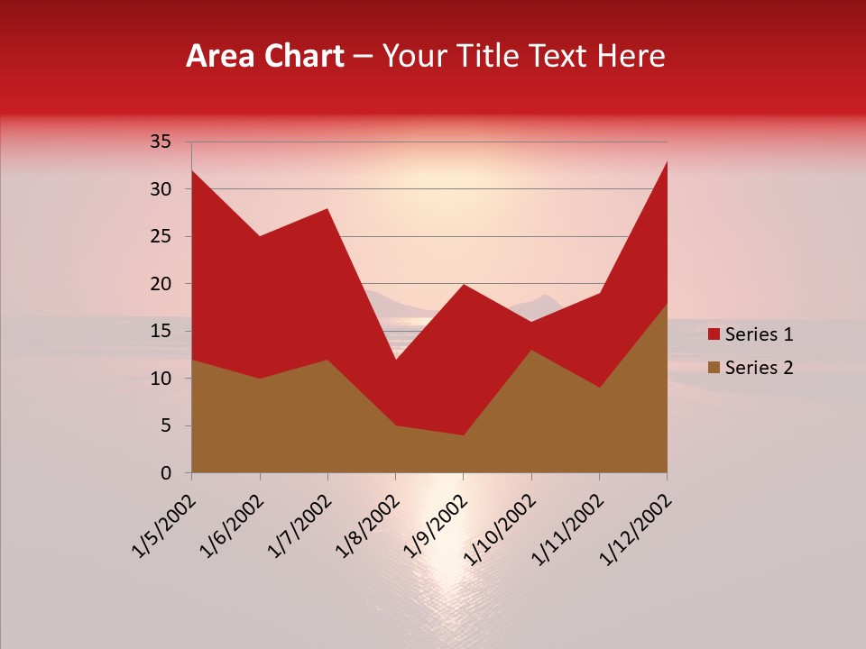 Peaceful Landscape Sunset PowerPoint Template