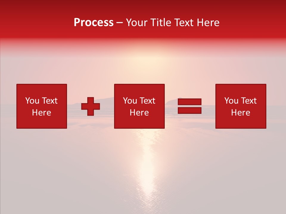 Peaceful Landscape Sunset PowerPoint Template