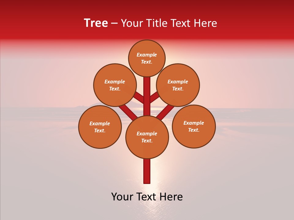 Peaceful Landscape Sunset PowerPoint Template