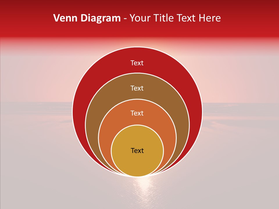 Peaceful Landscape Sunset PowerPoint Template
