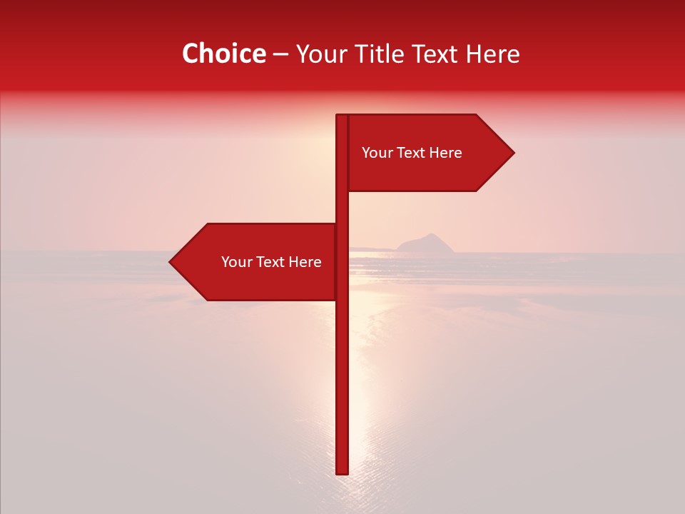 Peaceful Landscape Sunset PowerPoint Template