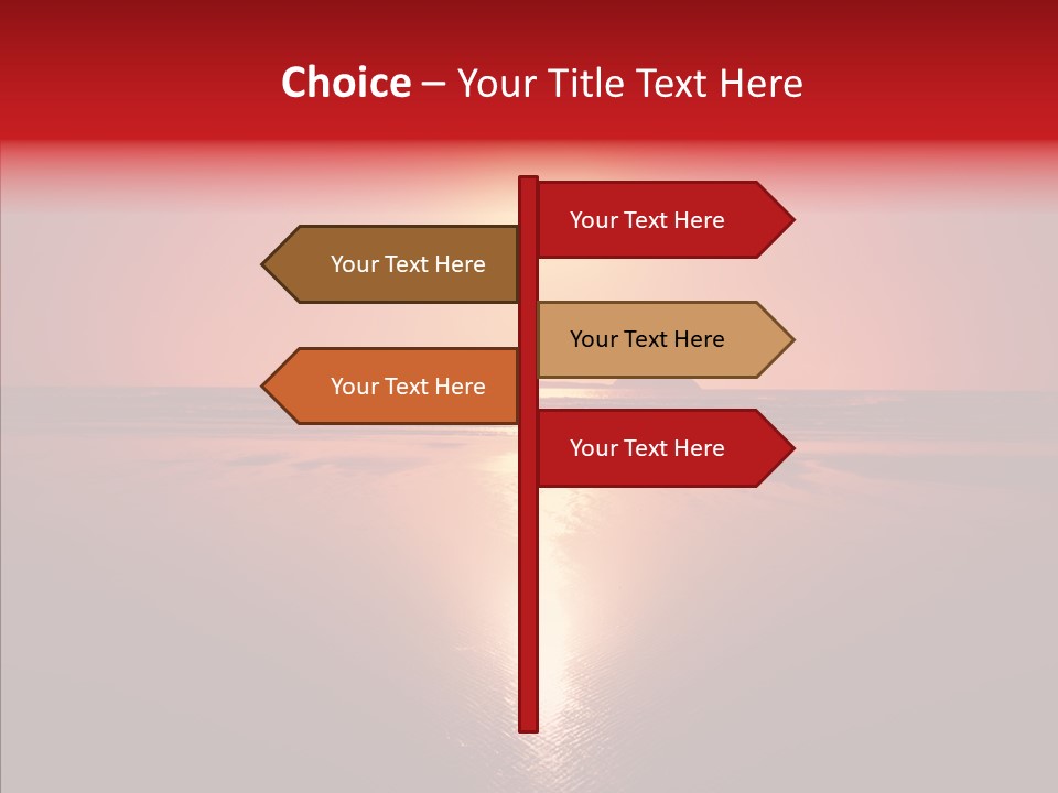 Peaceful Landscape Sunset PowerPoint Template
