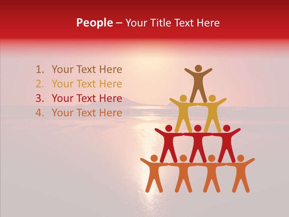 Peaceful Landscape Sunset PowerPoint Template