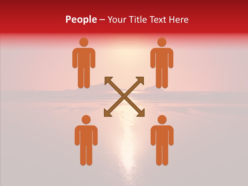 Peaceful Landscape Sunset PowerPoint Template