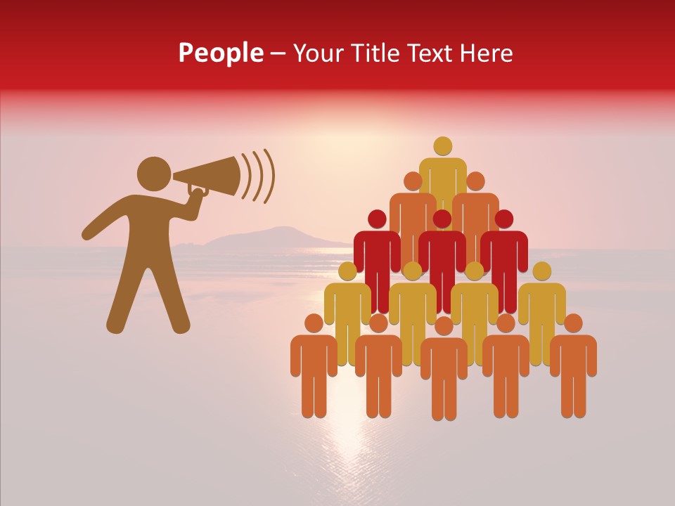 Peaceful Landscape Sunset PowerPoint Template