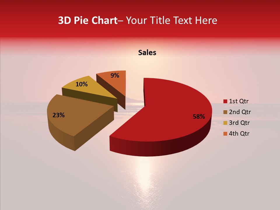 Peaceful Landscape Sunset PowerPoint Template
