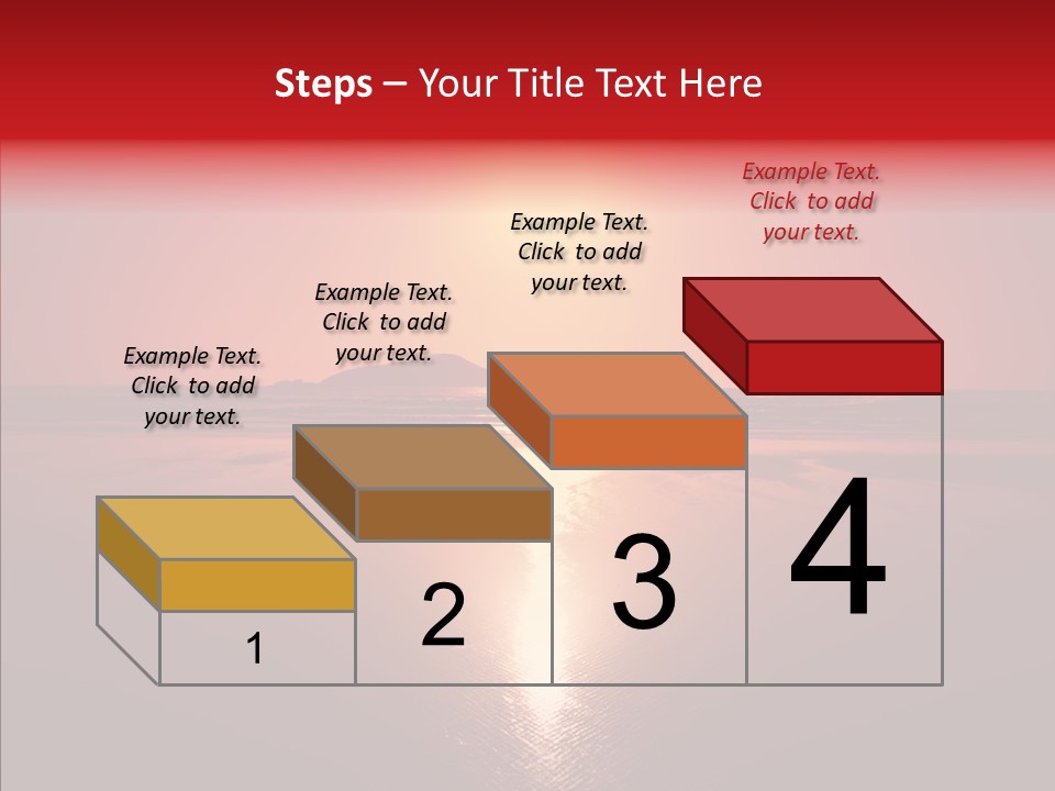 Peaceful Landscape Sunset PowerPoint Template