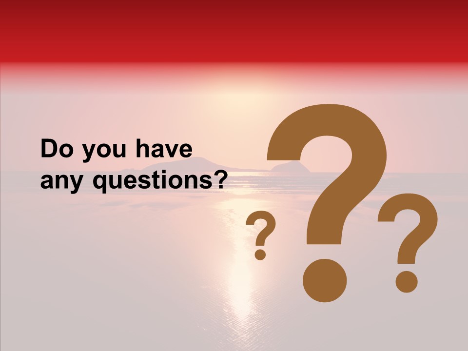 Peaceful Landscape Sunset PowerPoint Template