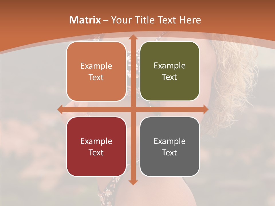 Bodybuilder Bikini Strong PowerPoint Template