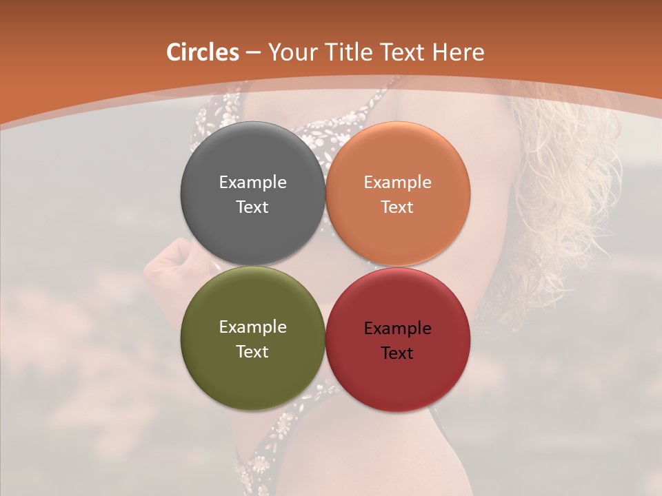 Bodybuilder Bikini Strong PowerPoint Template