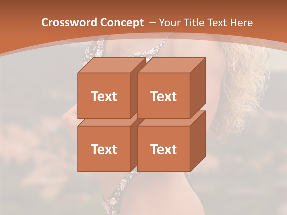 Bodybuilder Bikini Strong PowerPoint Template