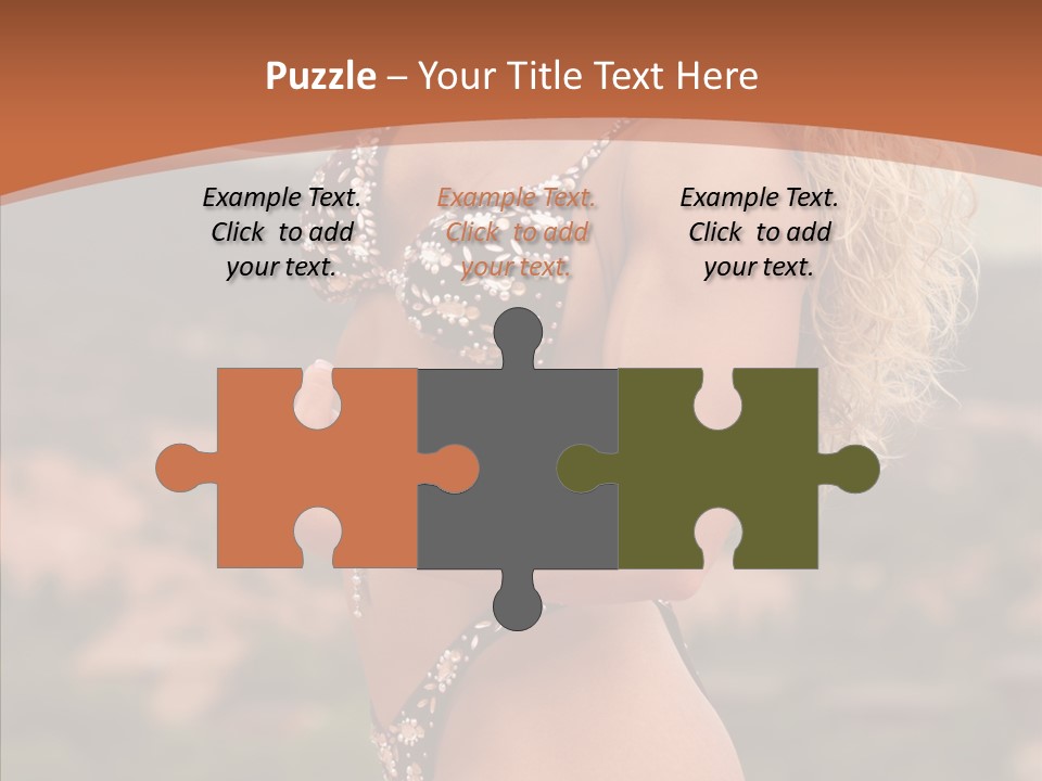 Bodybuilder Bikini Strong PowerPoint Template