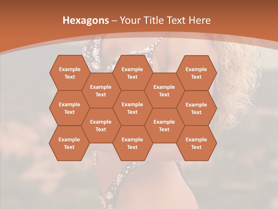 Bodybuilder Bikini Strong PowerPoint Template