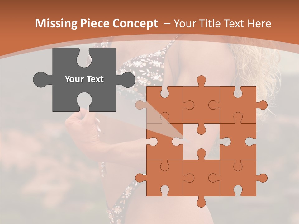 Bodybuilder Bikini Strong PowerPoint Template