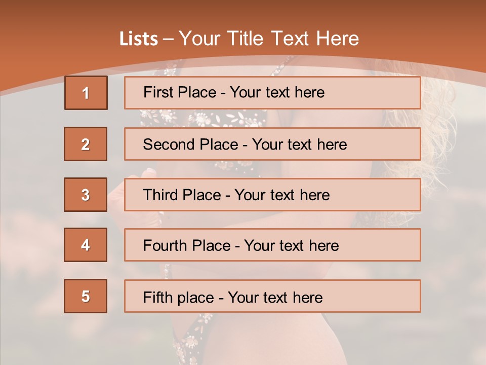 Bodybuilder Bikini Strong PowerPoint Template