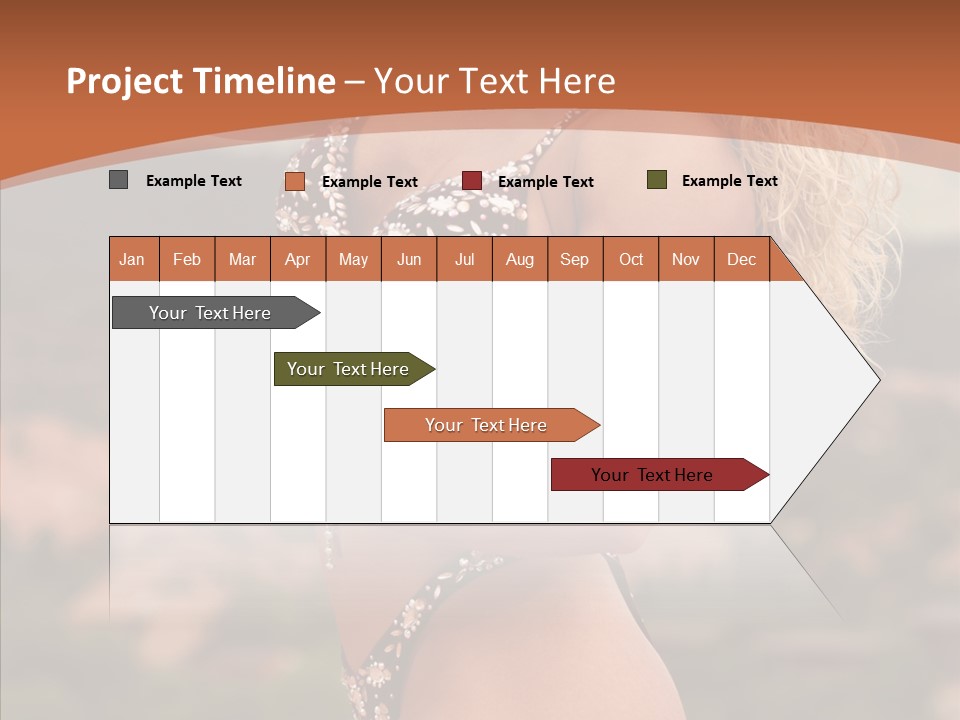 Bodybuilder Bikini Strong PowerPoint Template