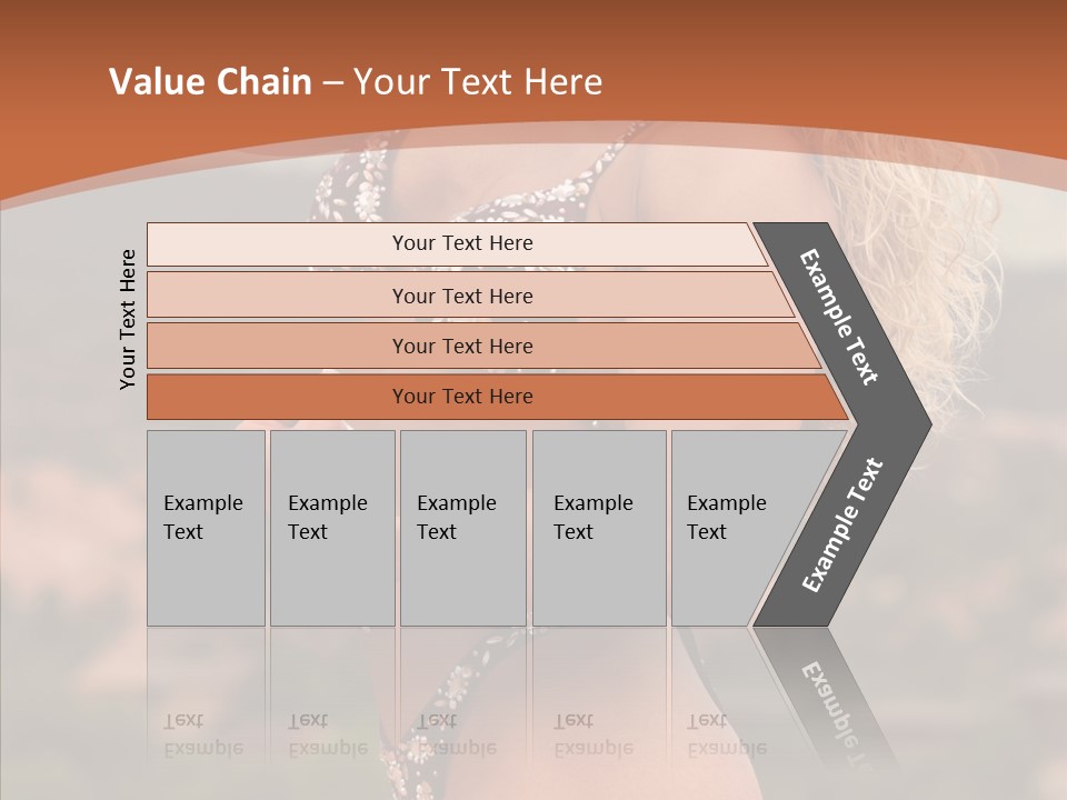 Bodybuilder Bikini Strong PowerPoint Template