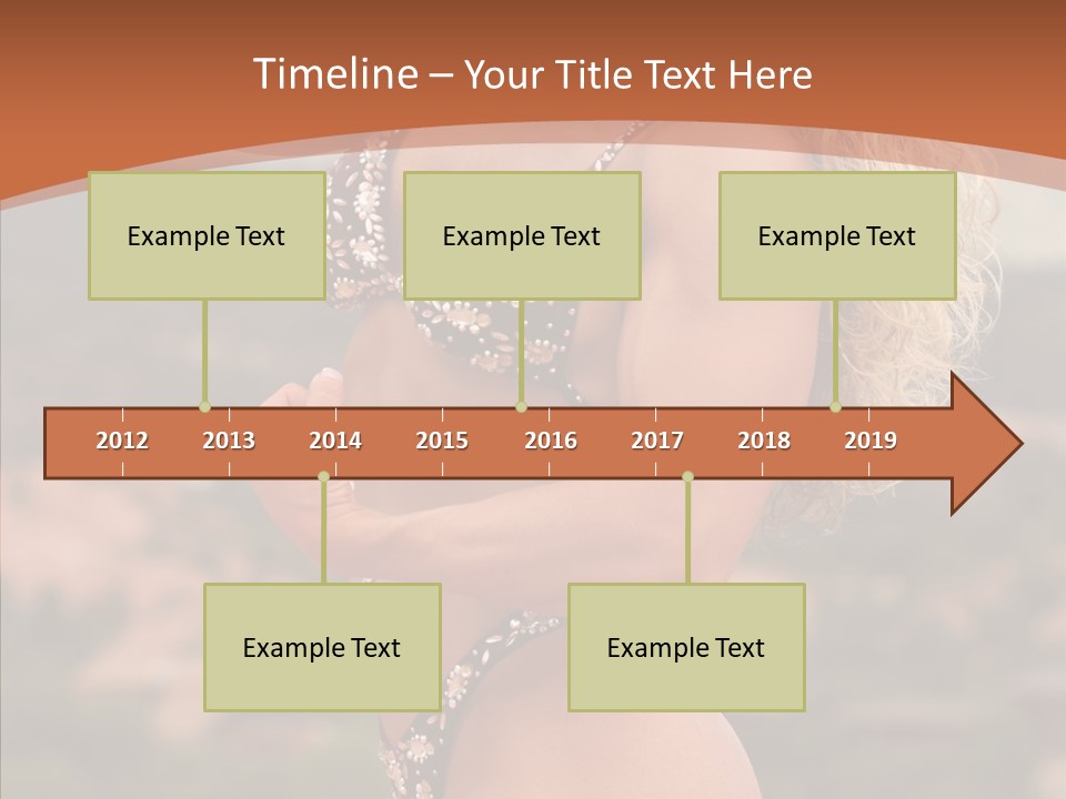 Bodybuilder Bikini Strong PowerPoint Template