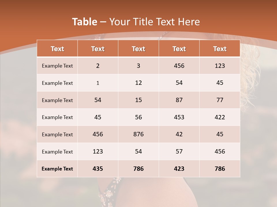 Bodybuilder Bikini Strong PowerPoint Template