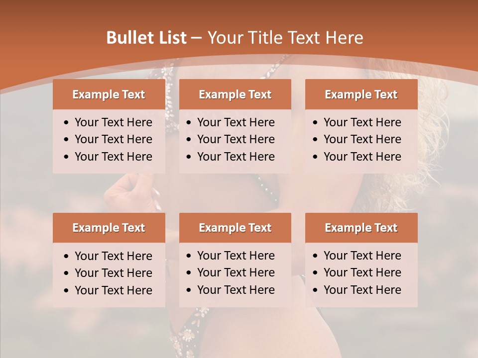 Bodybuilder Bikini Strong PowerPoint Template