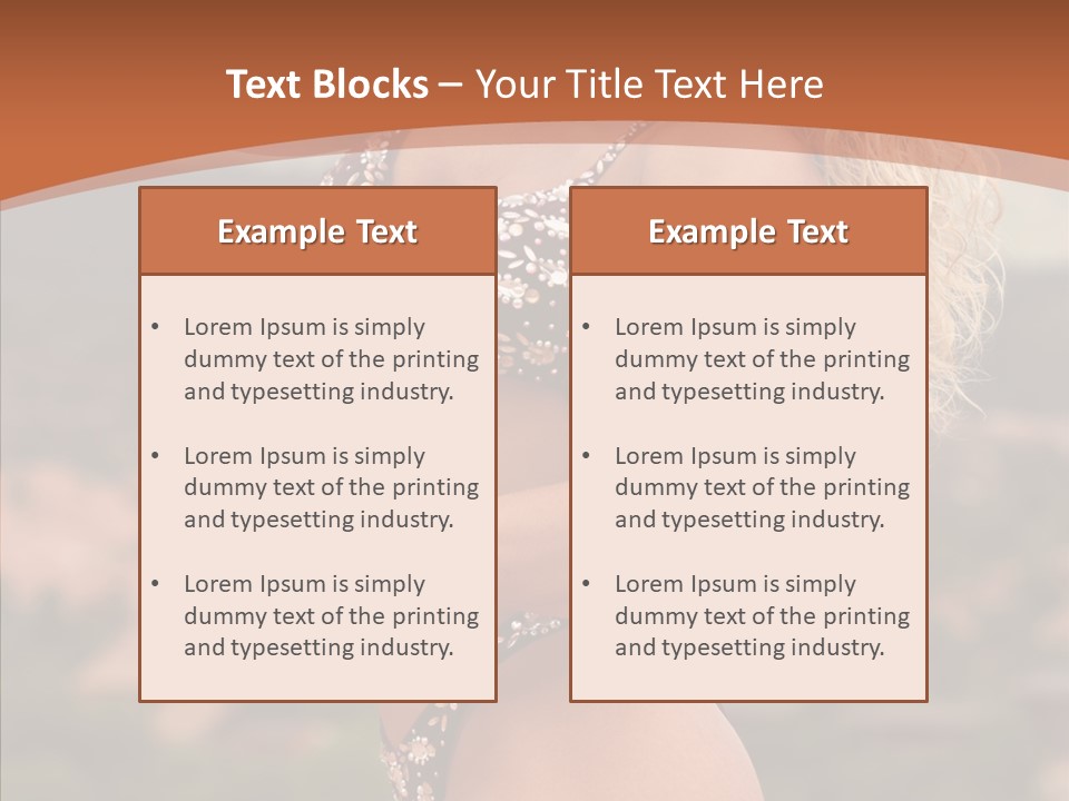 Bodybuilder Bikini Strong PowerPoint Template