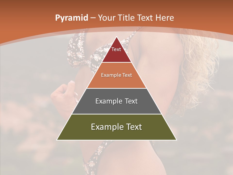 Bodybuilder Bikini Strong PowerPoint Template