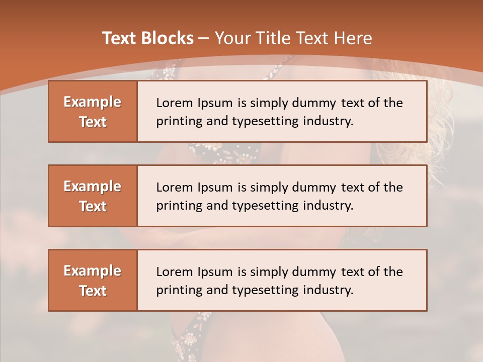 Bodybuilder Bikini Strong PowerPoint Template