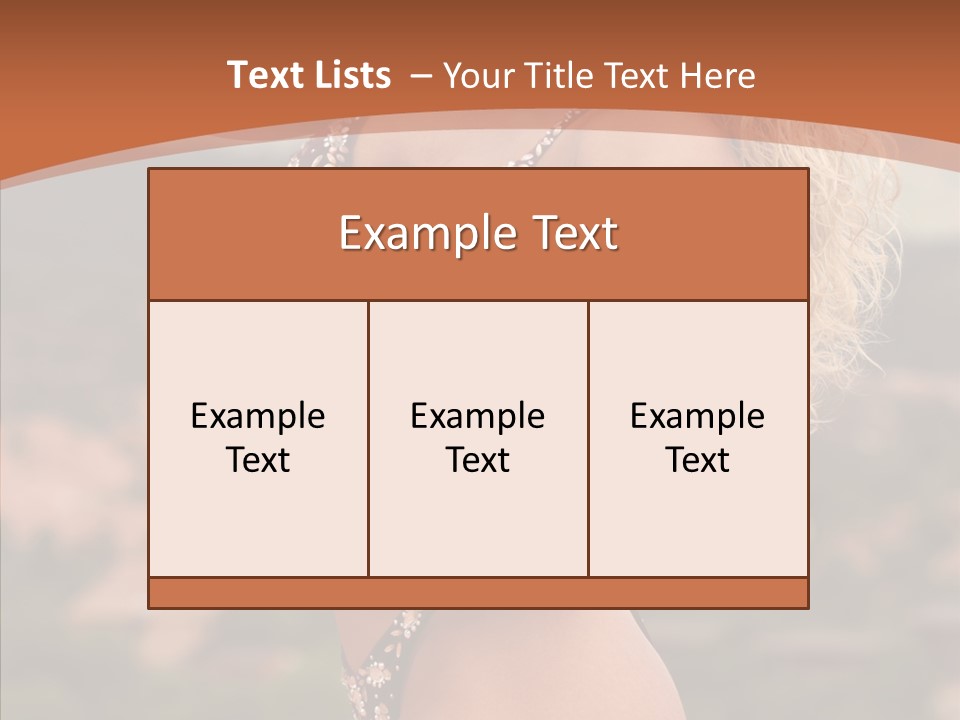 Bodybuilder Bikini Strong PowerPoint Template