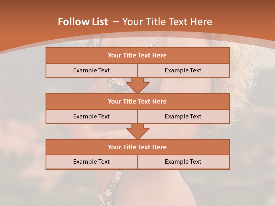 Bodybuilder Bikini Strong PowerPoint Template