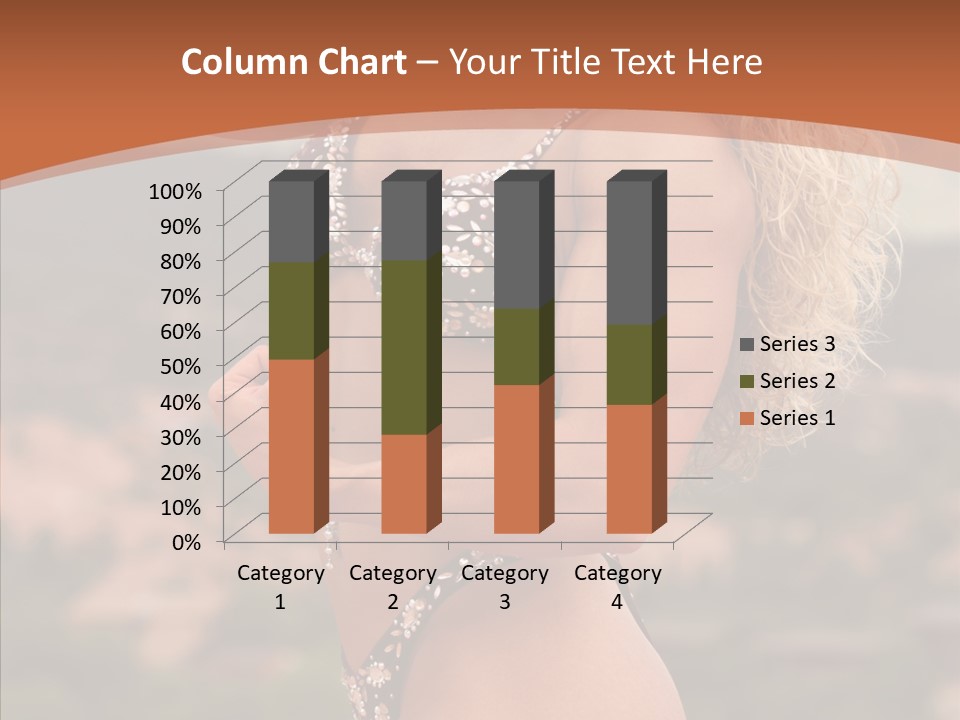 Bodybuilder Bikini Strong PowerPoint Template