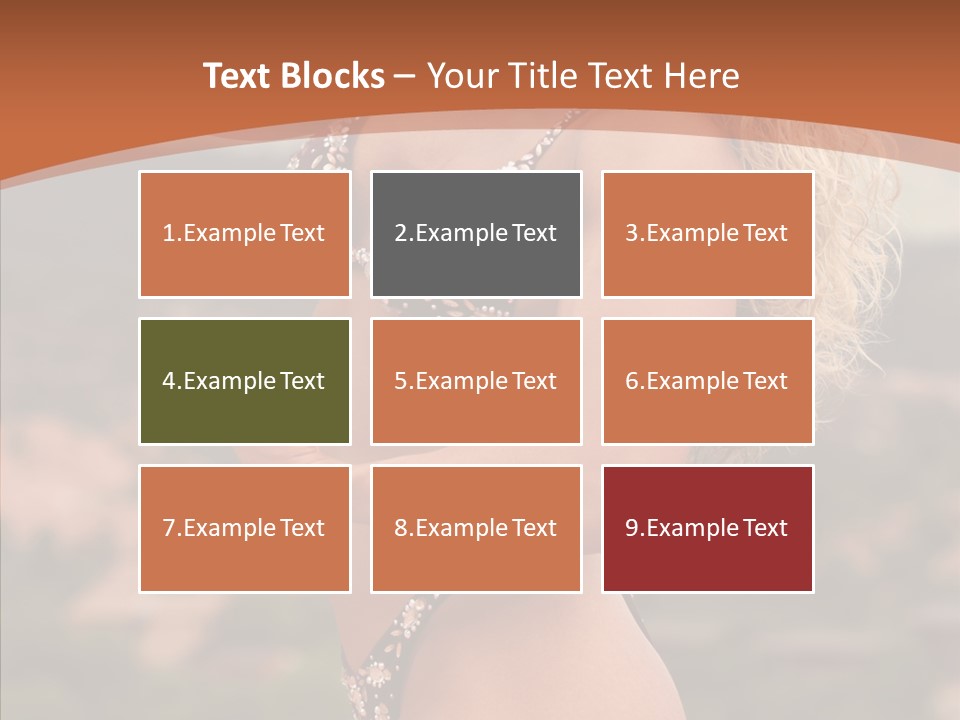 Bodybuilder Bikini Strong PowerPoint Template