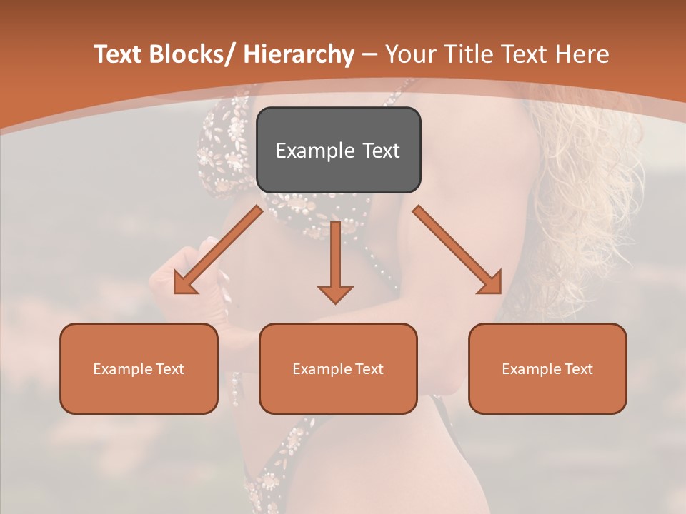 Bodybuilder Bikini Strong PowerPoint Template