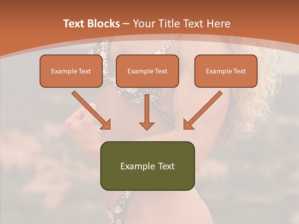 Bodybuilder Bikini Strong PowerPoint Template