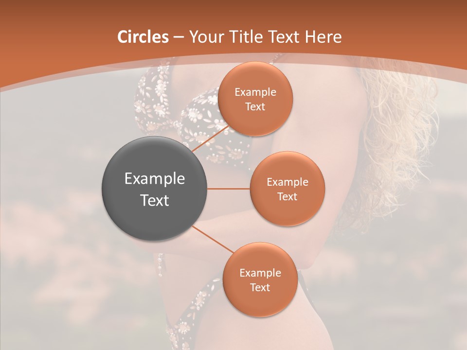 Bodybuilder Bikini Strong PowerPoint Template