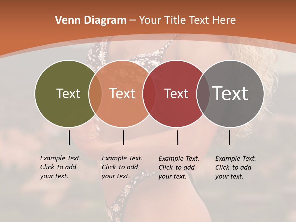 Bodybuilder Bikini Strong PowerPoint Template