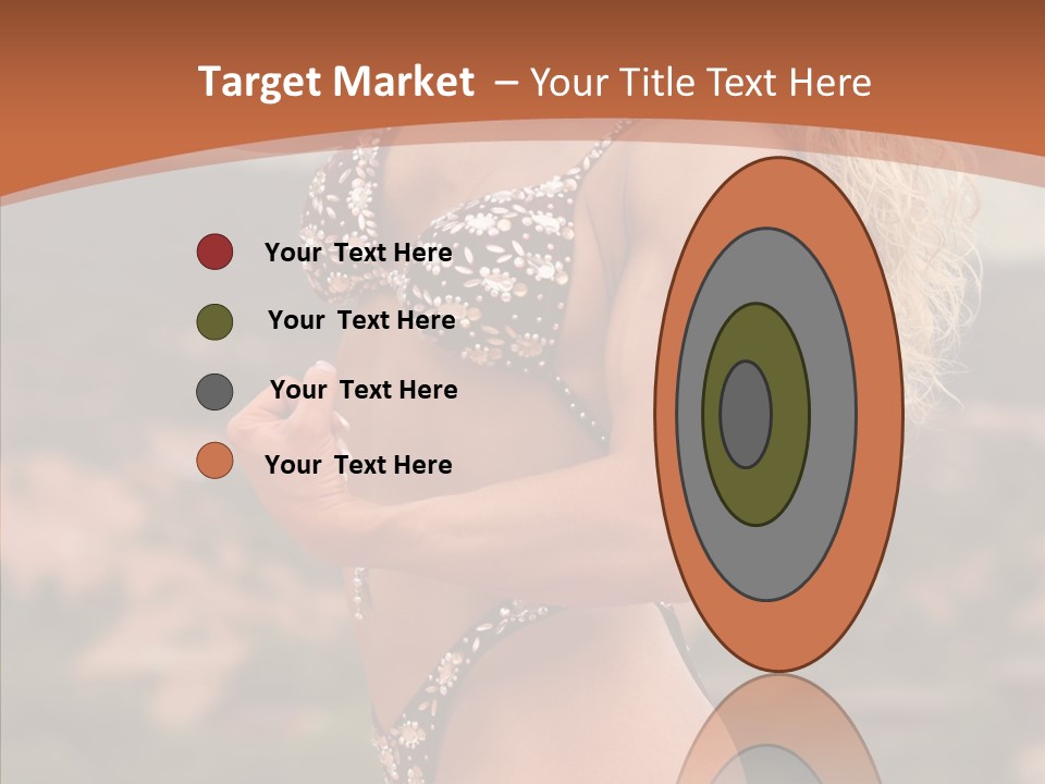 Bodybuilder Bikini Strong PowerPoint Template