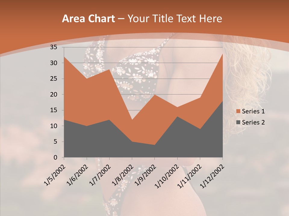 Bodybuilder Bikini Strong PowerPoint Template