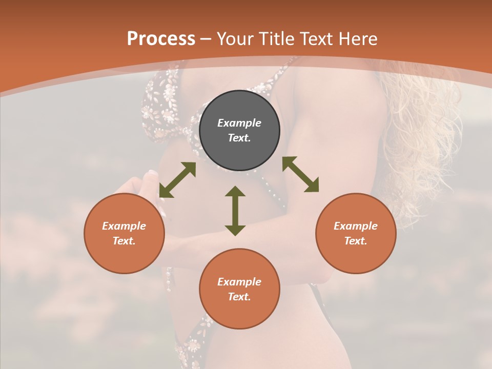 Bodybuilder Bikini Strong PowerPoint Template