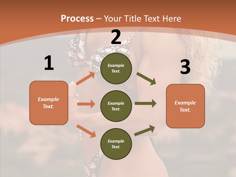 Bodybuilder Bikini Strong PowerPoint Template