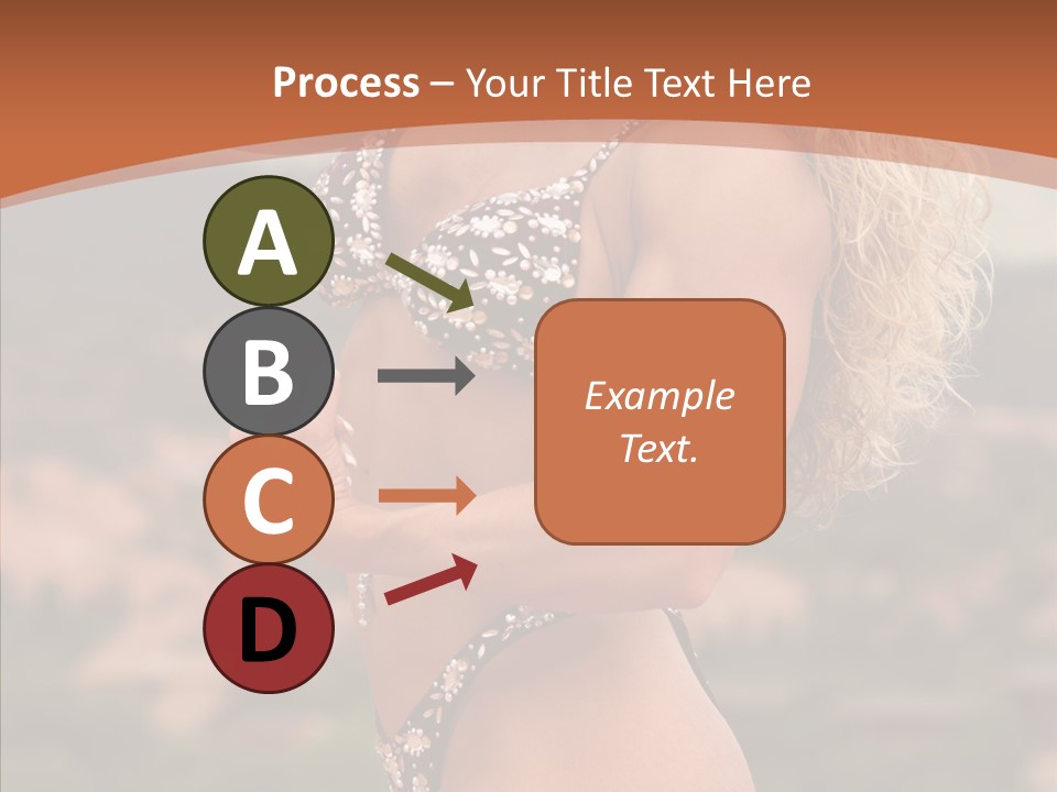 Bodybuilder Bikini Strong PowerPoint Template